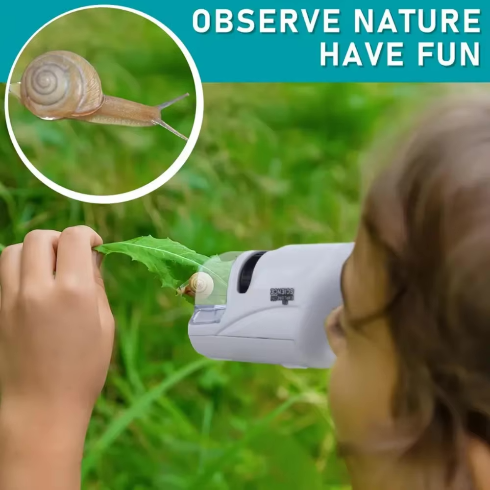 Microscope de Poche pour Enfants – Explorez la Nature de Près !